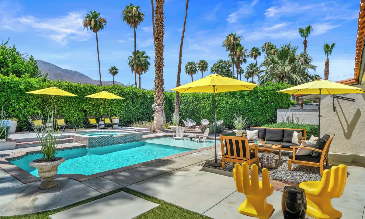 Tahquitz River Estates House | Good Vibes Only – Historic Spanish Hacienda with Pool, Spa, Fire Pit & Mountain Views