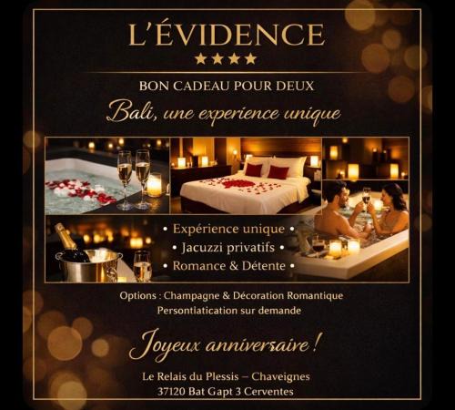 Chaveignes Apartment | L'EVIDENCE Love Room & spa