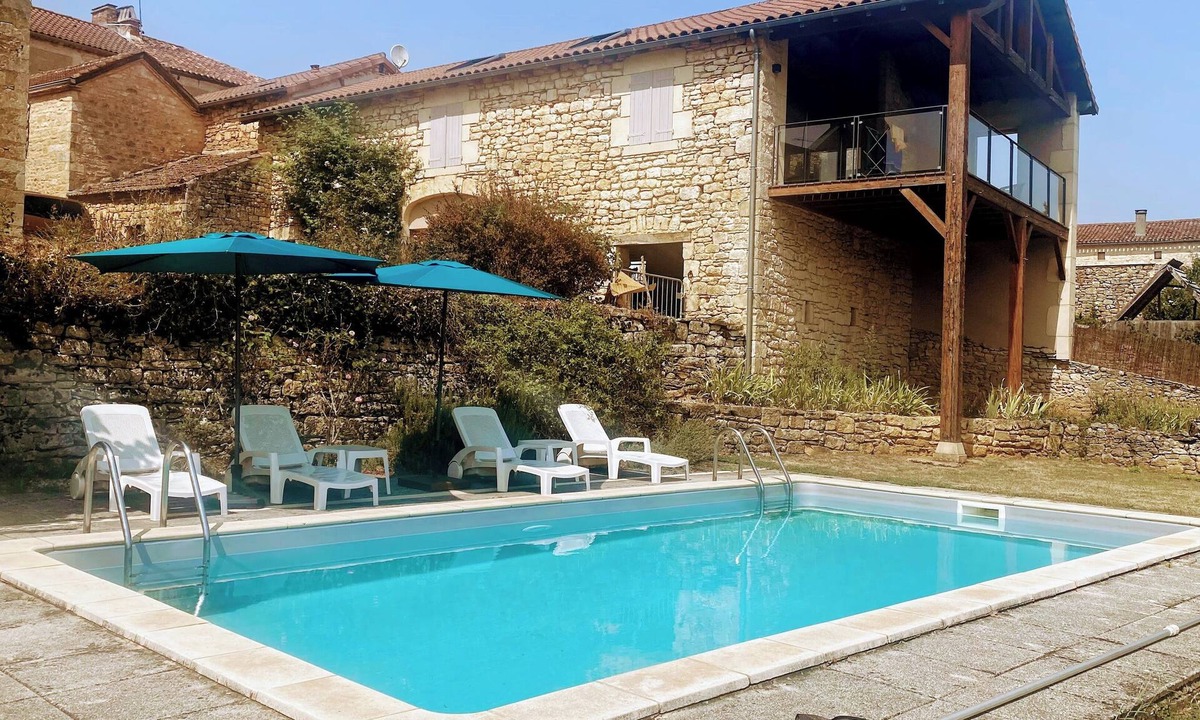 Montcabrier House | Luxury renovation of an ancient stone barn in a medieval bastide village