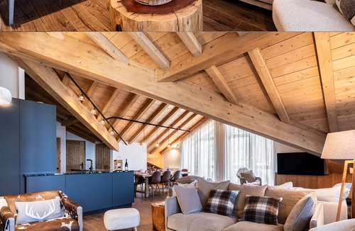 Montalbert Apartment | Beautiful 3-Bed Apt in Plagne Montalbert with Fireplace, WIFI, Parking & Terrace