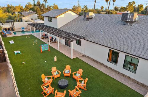 Avant House | Massive Backyard Heated Pool Games Outdoor Fun