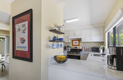 Sunrise Vista Chino Condo | Private Patio Living in Palm Springs with Fire Feature and Modern Interior Comfort