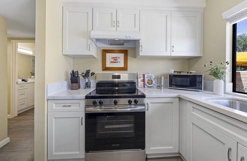 Sunrise Vista Chino Condo | Private Patio Living in Palm Springs with Fire Feature and Modern Interior Comfort