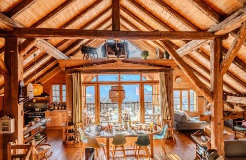 Serraval Ski Chalet | Slow Chalet de l'Ourse - Charming old chalet stunning view sauna pets ok