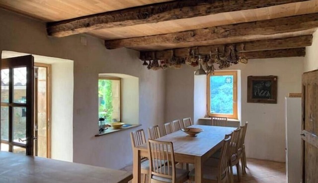Authentic Cévennes farmhouse facing Mont Lozère