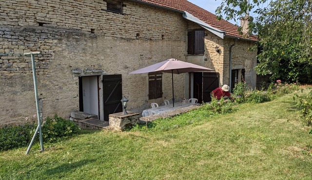 Charming Restored House with AC, Garage, and Enclosed Garden in Cusey