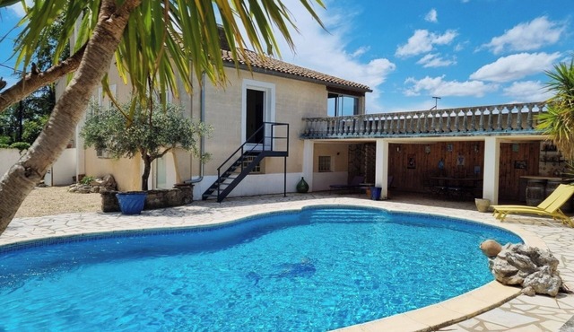 Cozy villa with a private pool and a terrace
