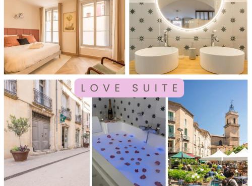LOVE Suite - Balnéo - Vidéoprojecteur - Plein Centre - Free WiFi