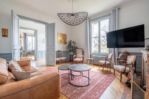 Maison bourgeoise, Rives du Cher, 14 pers