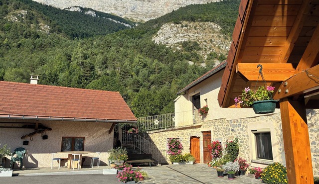 Spacious gîte, private courtyard, carport, hiking, climbing, skiing not far away.