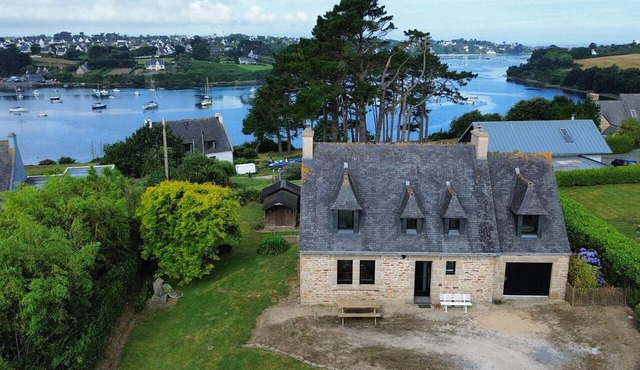 View over the Aber - House for 8 - Large garden