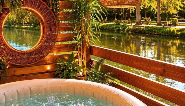 Warm barge with jacuzzi Toulouse center